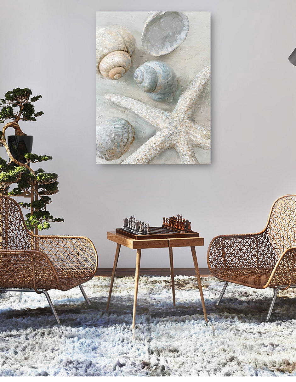 Cuadro decorativo Tesoros técnica mixta Animales Marinos 5