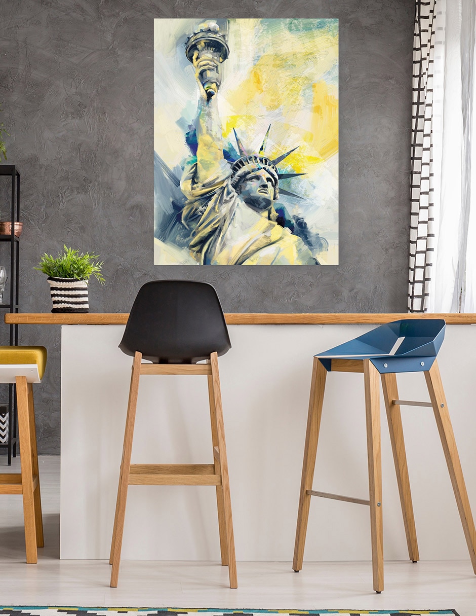 Cuadro decorativo Señorita Libertad técnica mixta Moderno 5