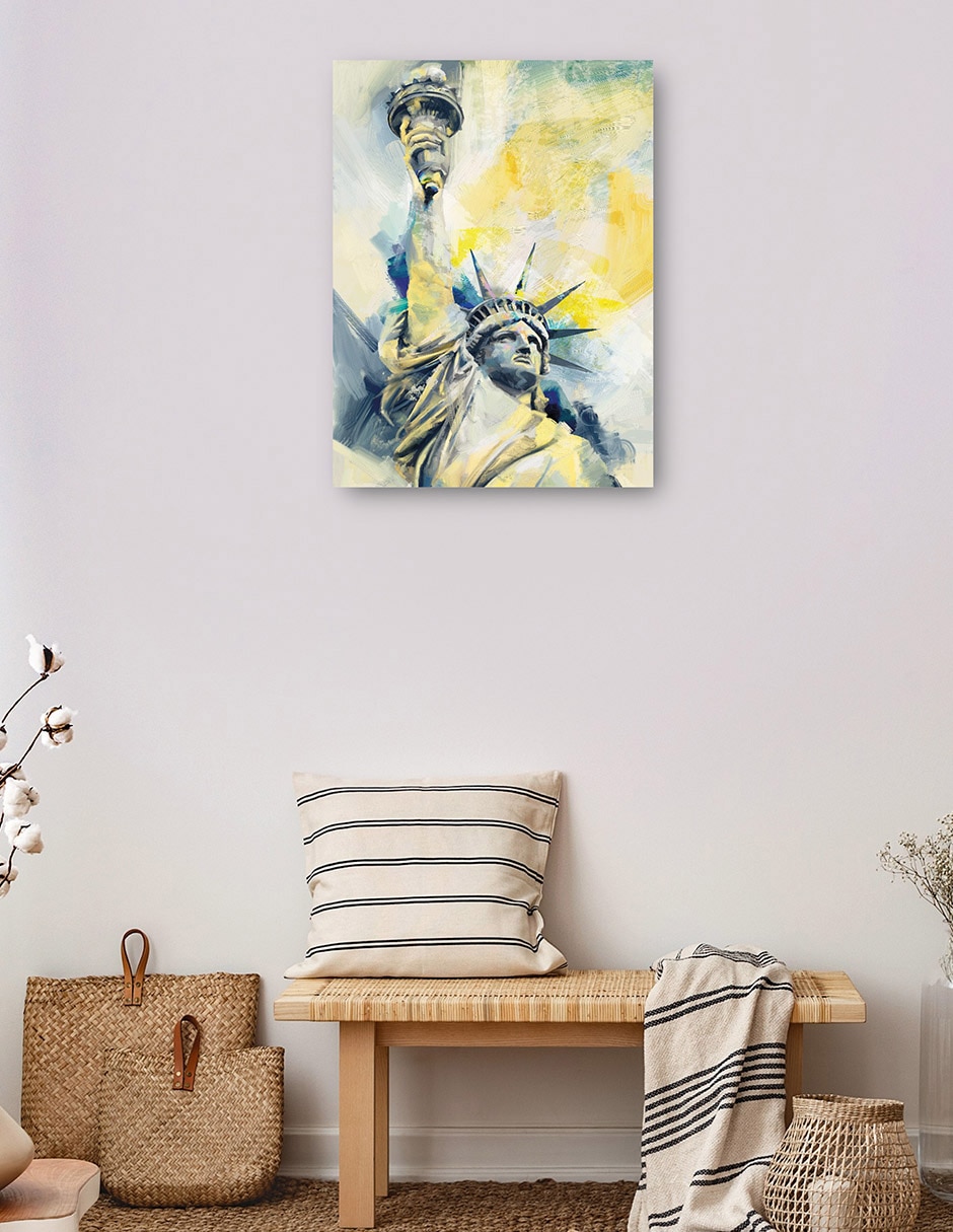 Cuadro decorativo Señorita Libertad técnica mixta Moderno 7