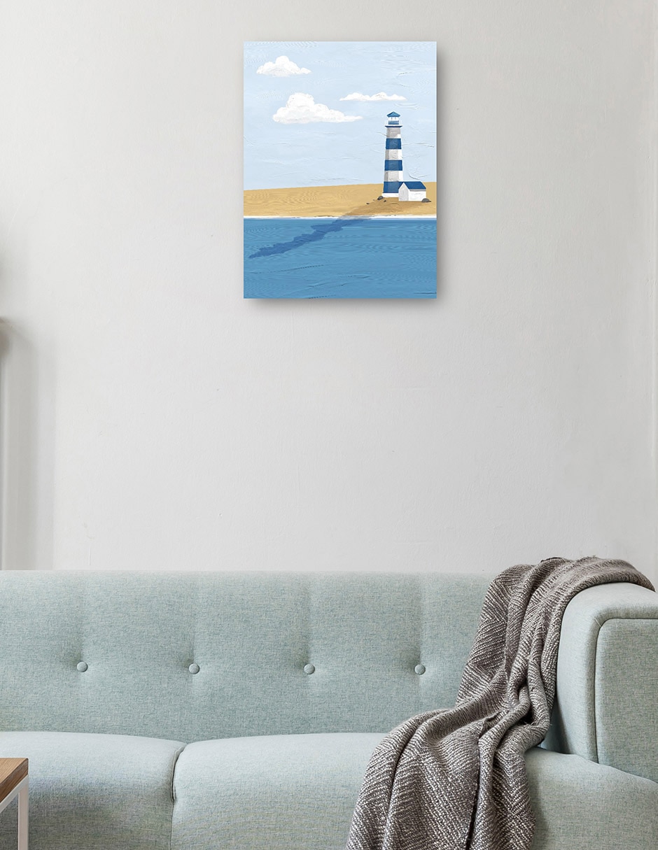 Cuadro decorativo Serie De Verano I técnica mixta Faros 8