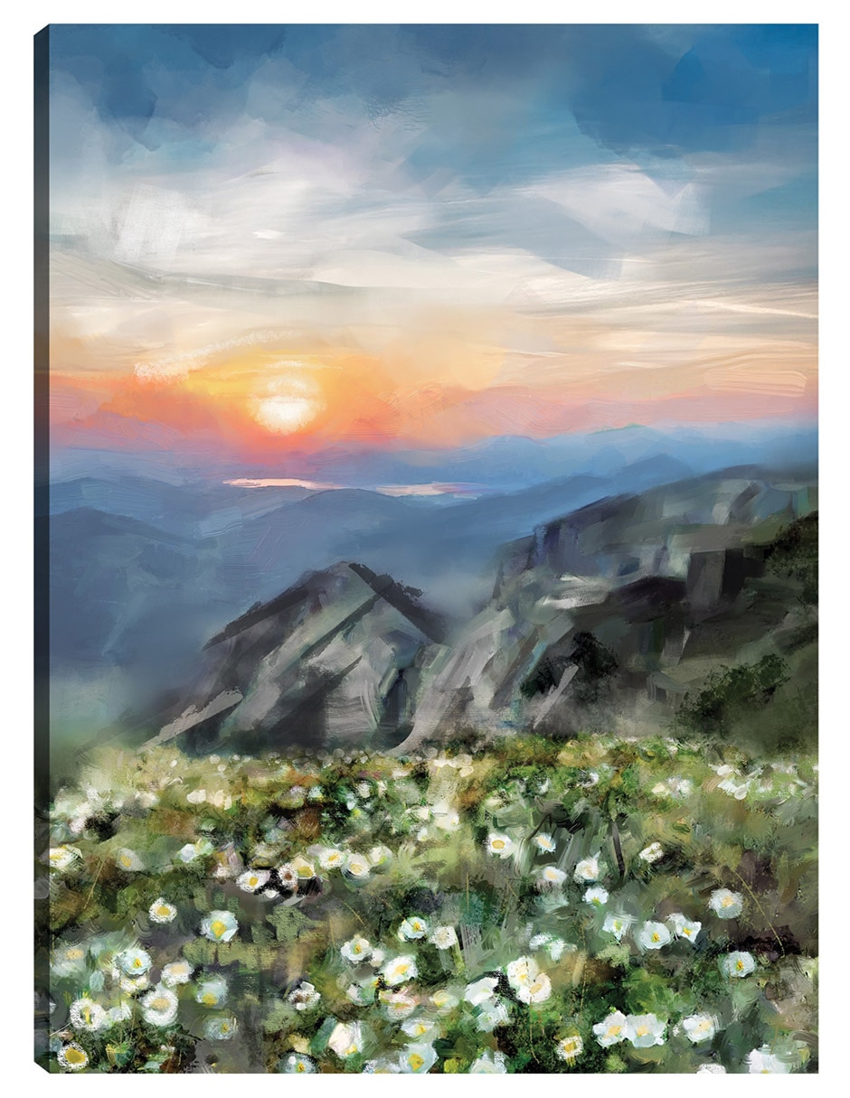 Cuadro decorativo Vista De La Montaña técnica mixta Inspiración Cuadro decorativo Vista De La Montaña técnica mixta Inspiración