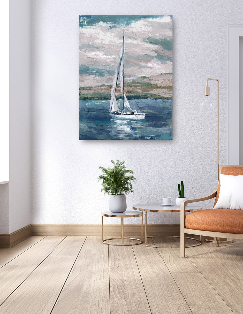 Cuadro decorativo Vientos Suaves técnica mixta Navegación 4