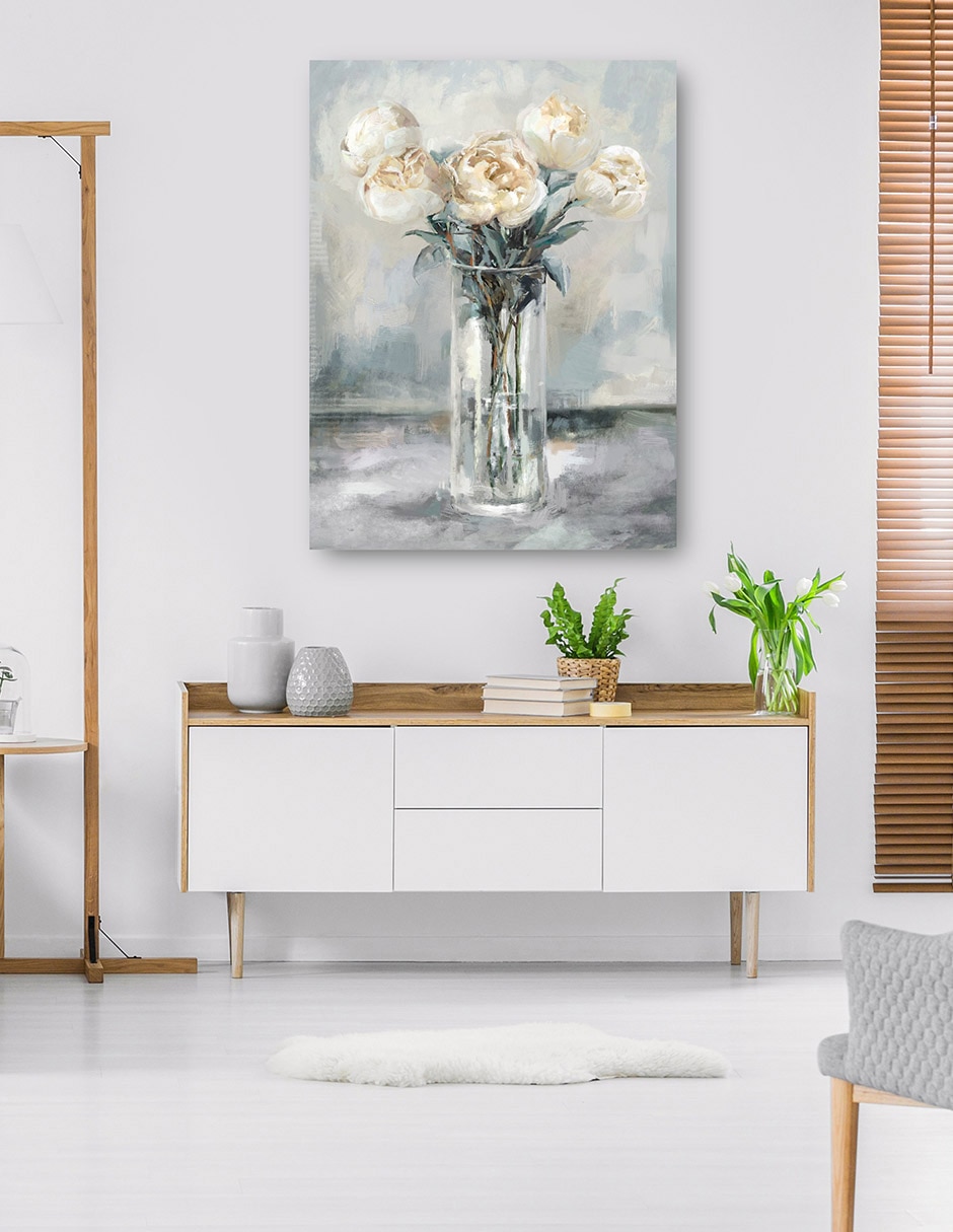 Cuadro decorativo Peonías Preciosas II técnica mixta Floral 4