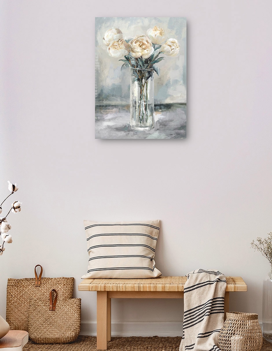 Cuadro decorativo Peonías Preciosas II técnica mixta Floral 7