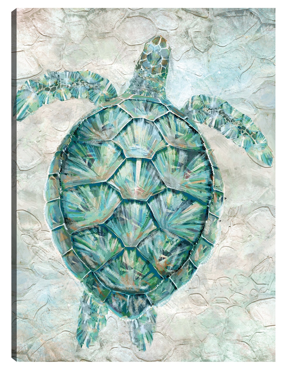 Cuadro decorativo Mosaico De Tortugas Marinas técnica mixta Reptiles