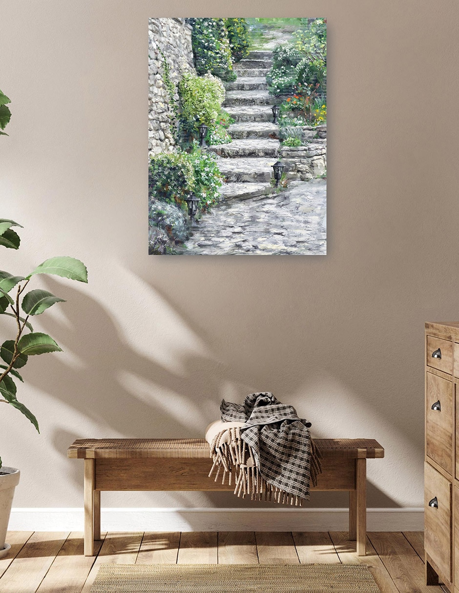 Cuadro decorativo Pasos De Jardín técnica mixta Caminos 5