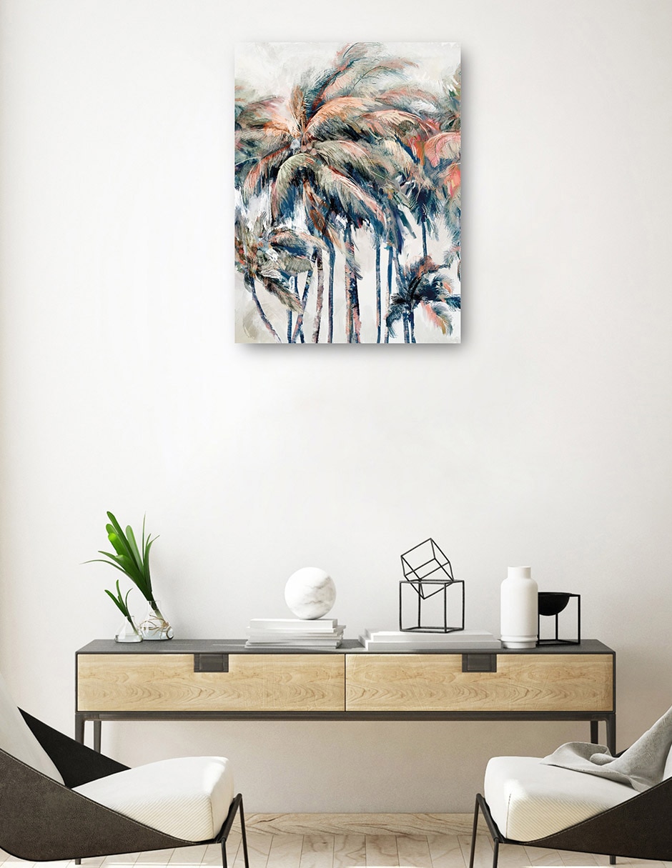 Cuadro decorativo Palmeras De La Isla técnica mixta Verano 7