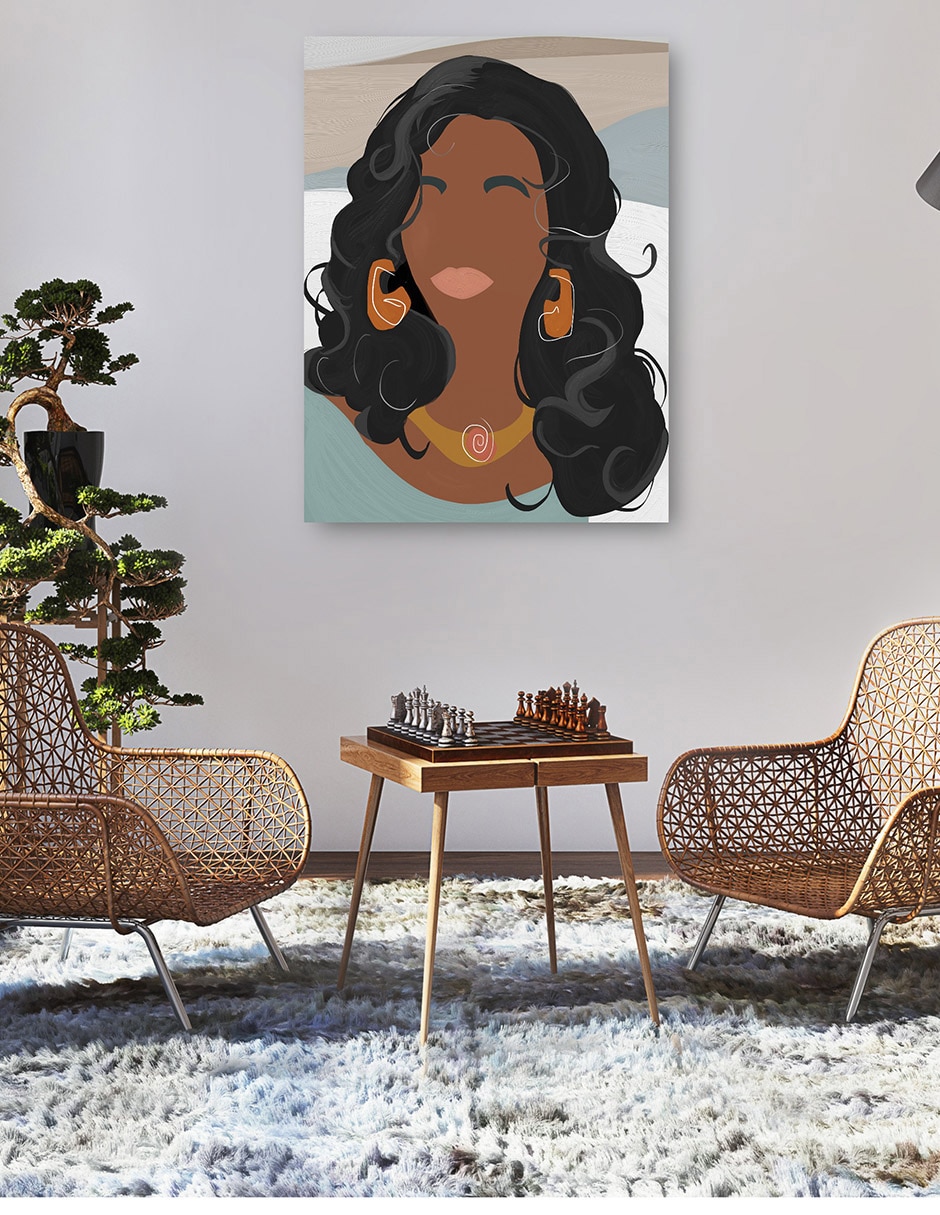 Cuadro decorativo Phoebe técnica mixta Gente 5