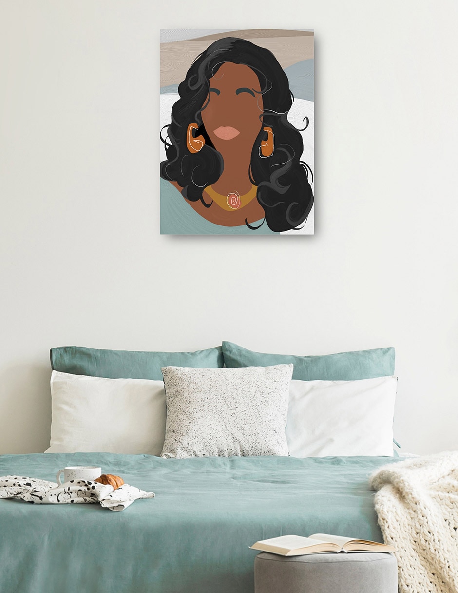 Cuadro decorativo Phoebe técnica mixta Gente 7