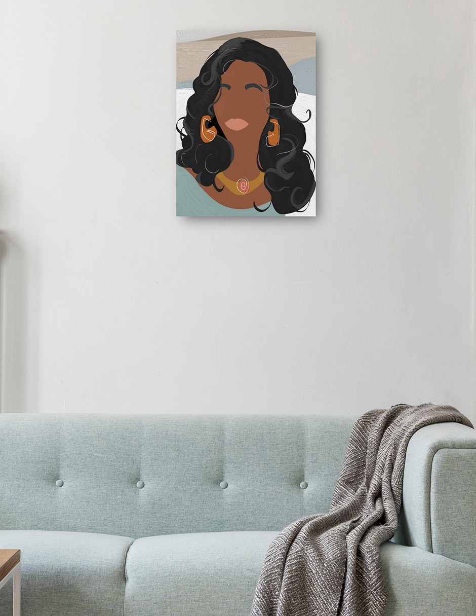 Cuadro decorativo Phoebe técnica mixta Gente 8