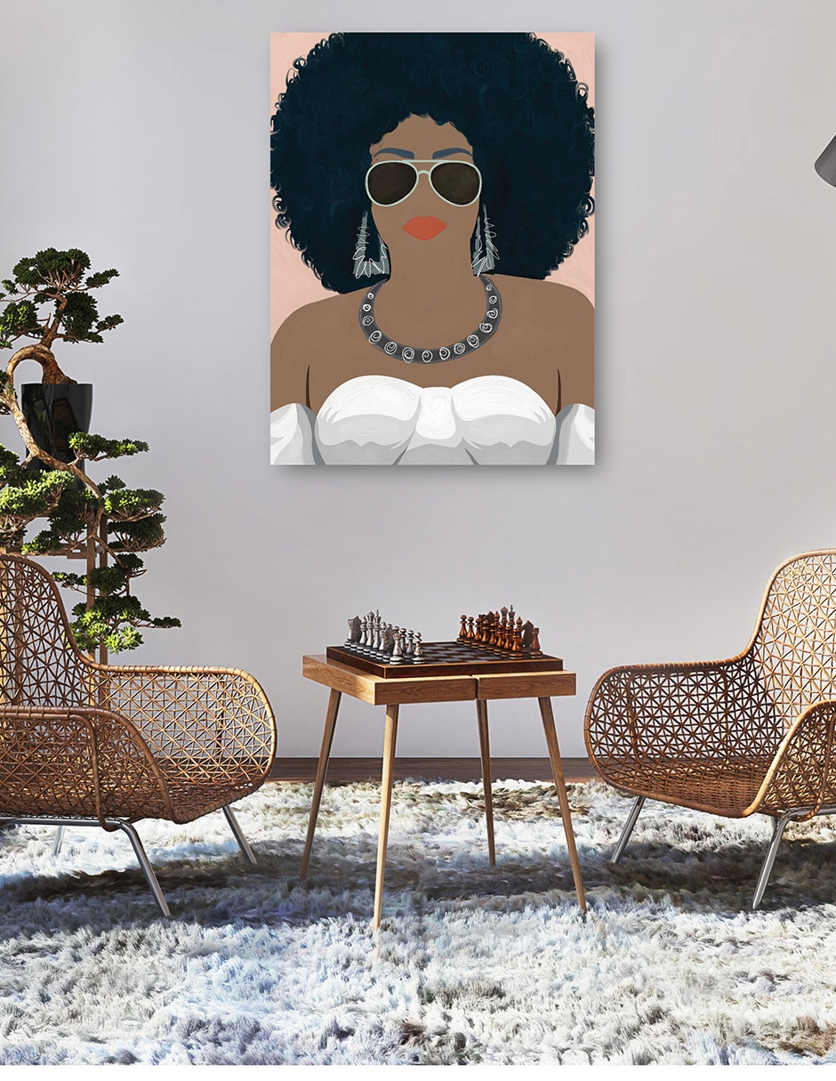 Cuadro decorativo Nala técnica mixta Gente 5