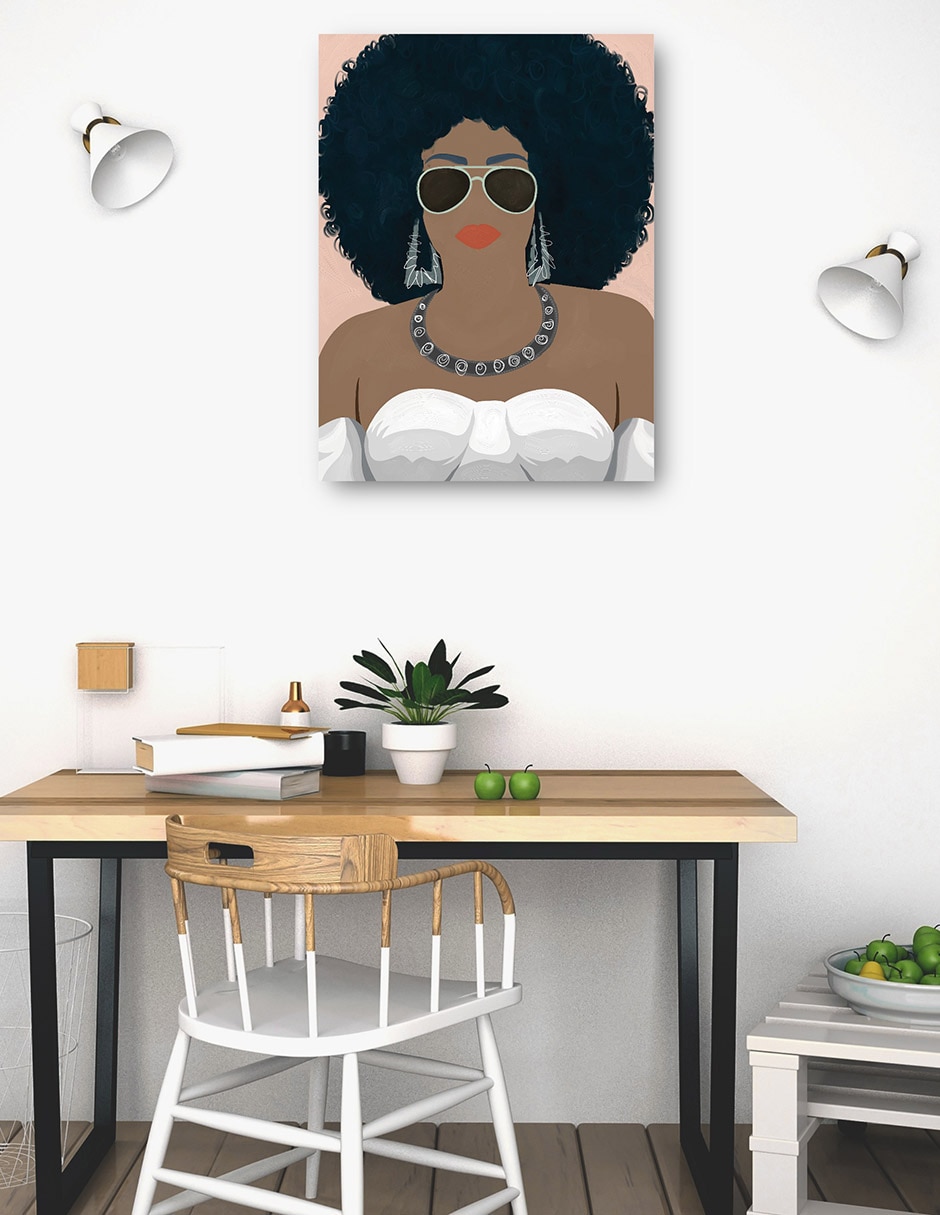 Cuadro decorativo Nala técnica mixta Gente 6