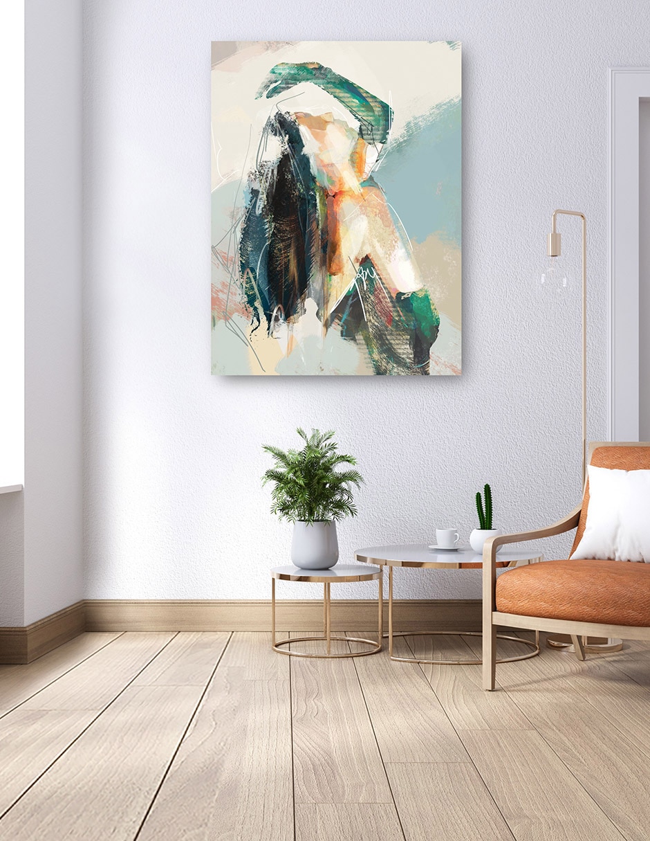 Cuadro decorativo Primeras Impresiones I técnica mixta Formas 4