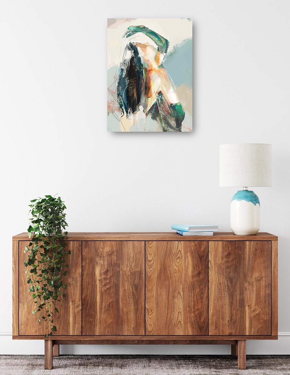 Cuadro decorativo Primeras Impresiones I técnica mixta Formas 8
