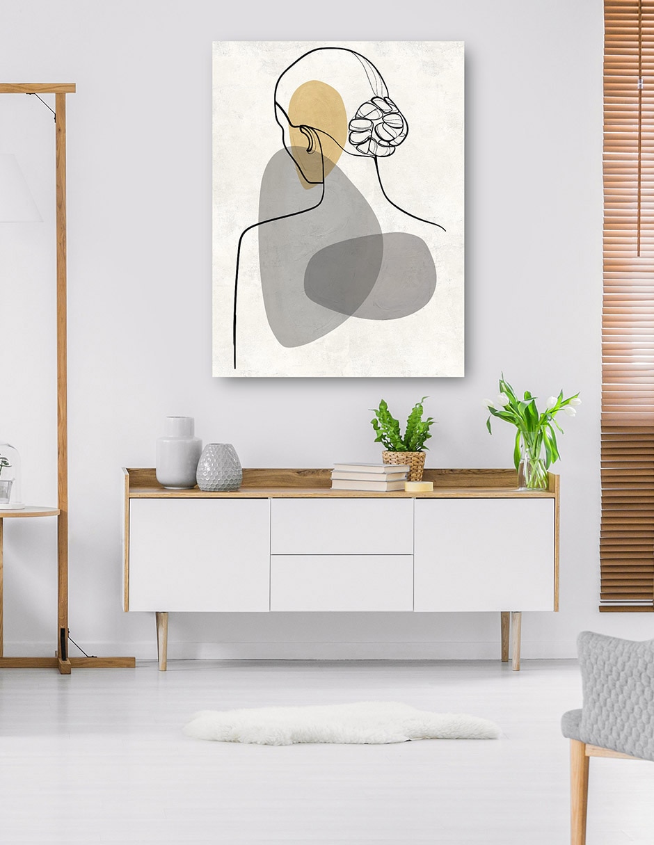Cuadro decorativo técnica mixta Gente 4