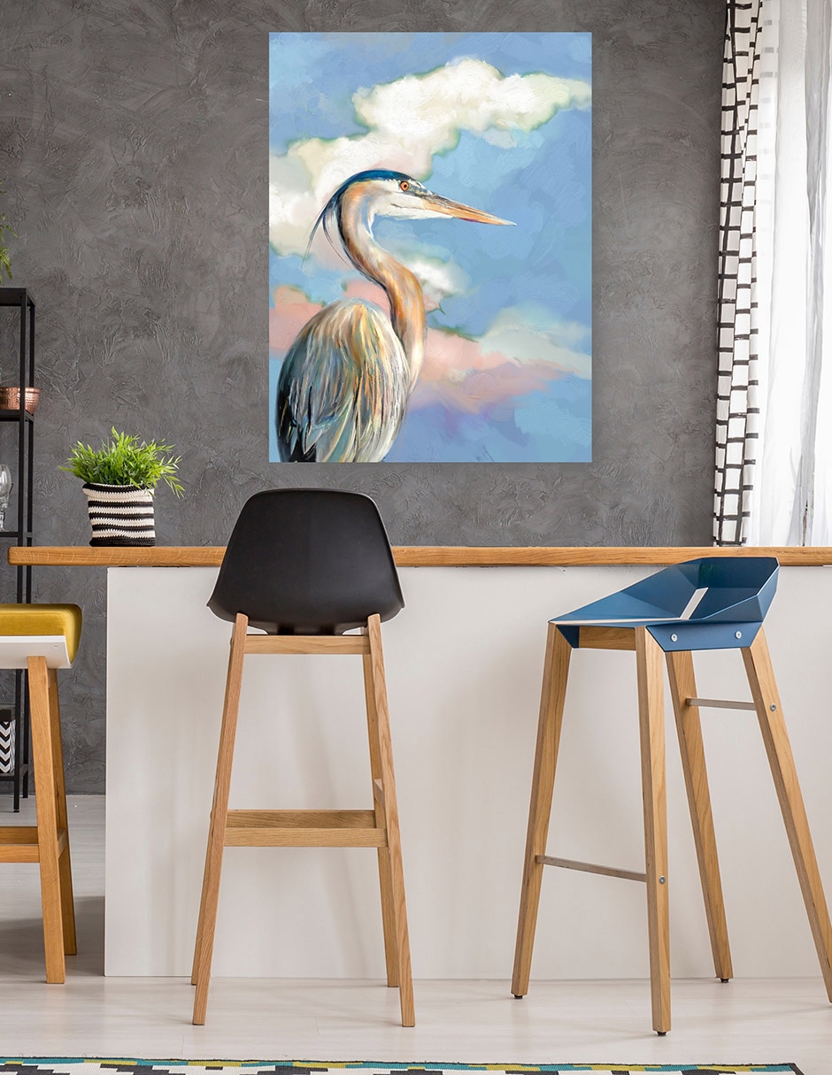 Cuadro decorativo técnica mixta Aves Silvestres 5