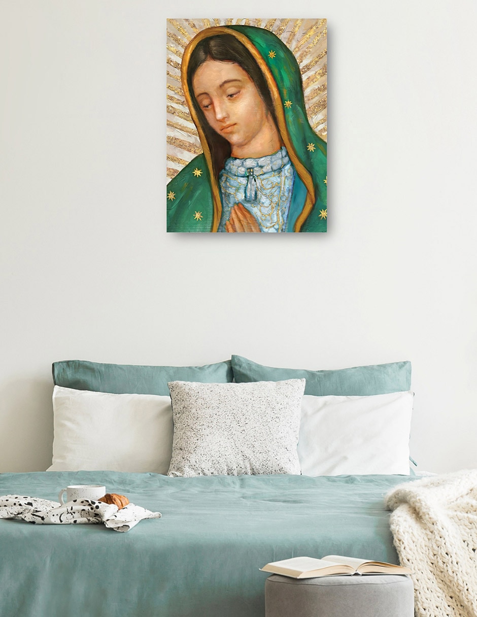 Cuadro decorativo técnica mixta Vírgenes 7