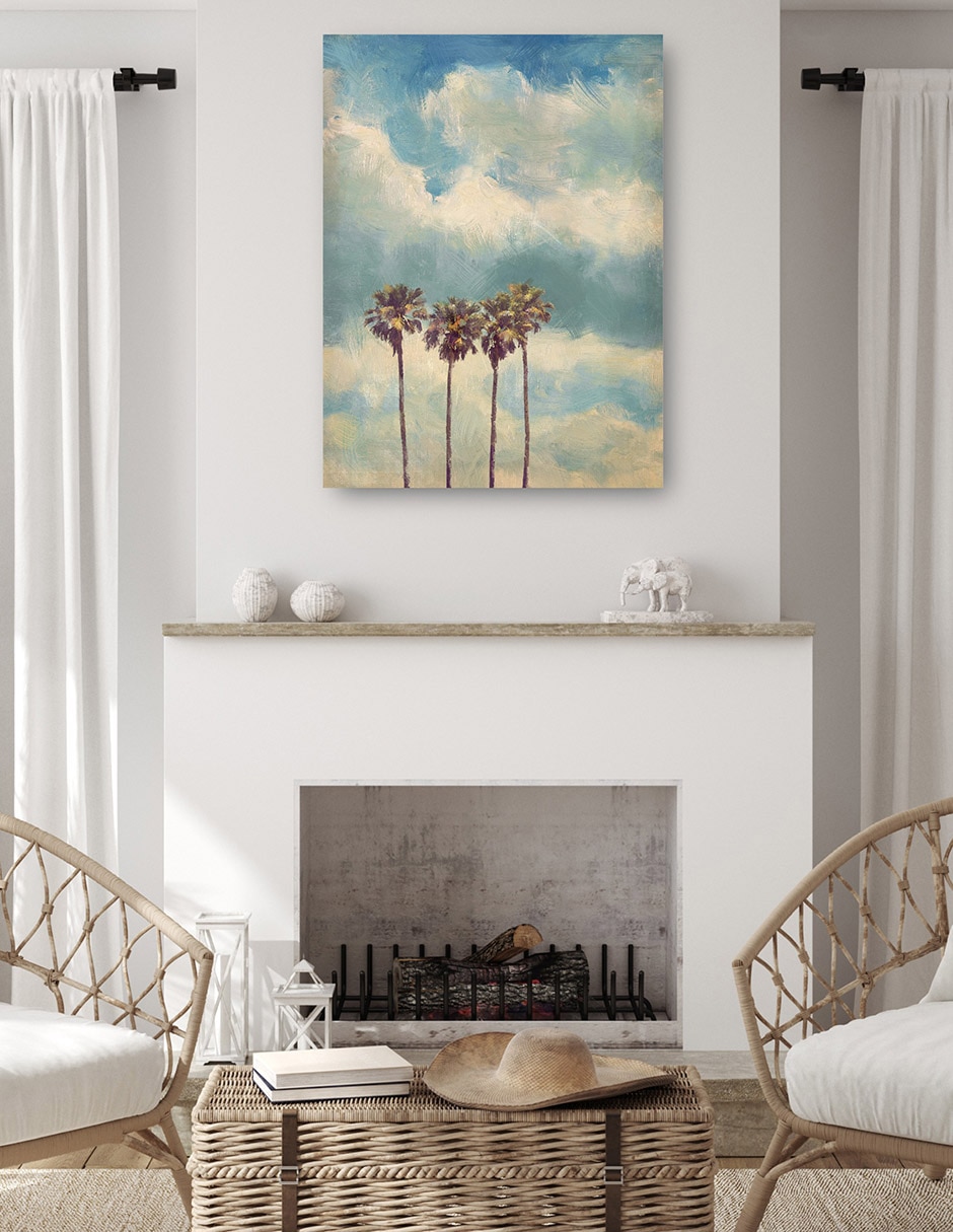 Cuadro decorativo Palmas De La Vendimia técnica mixta Verano 6