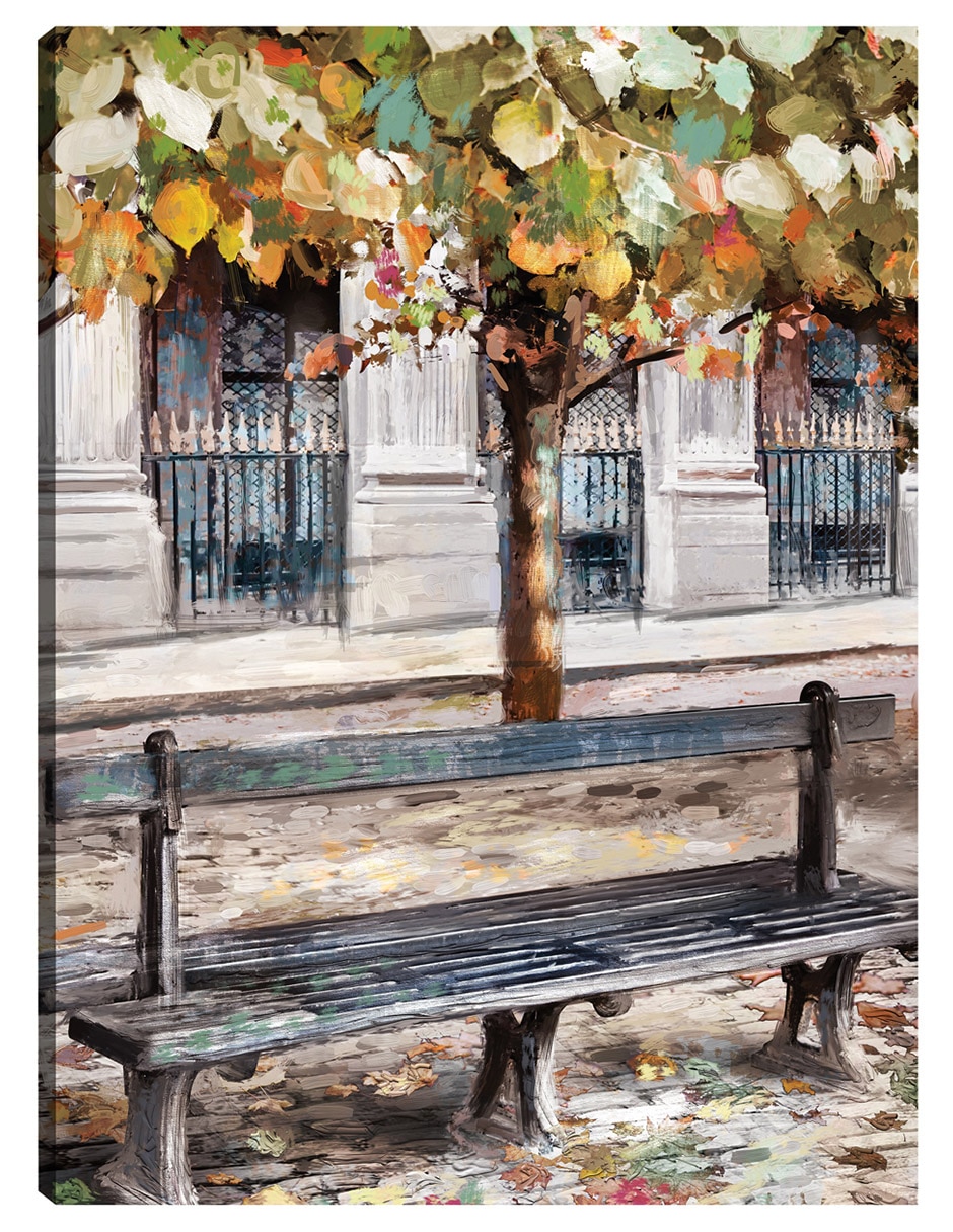 Cuadro decorativo Pausa Parisina técnica mixta Lugares