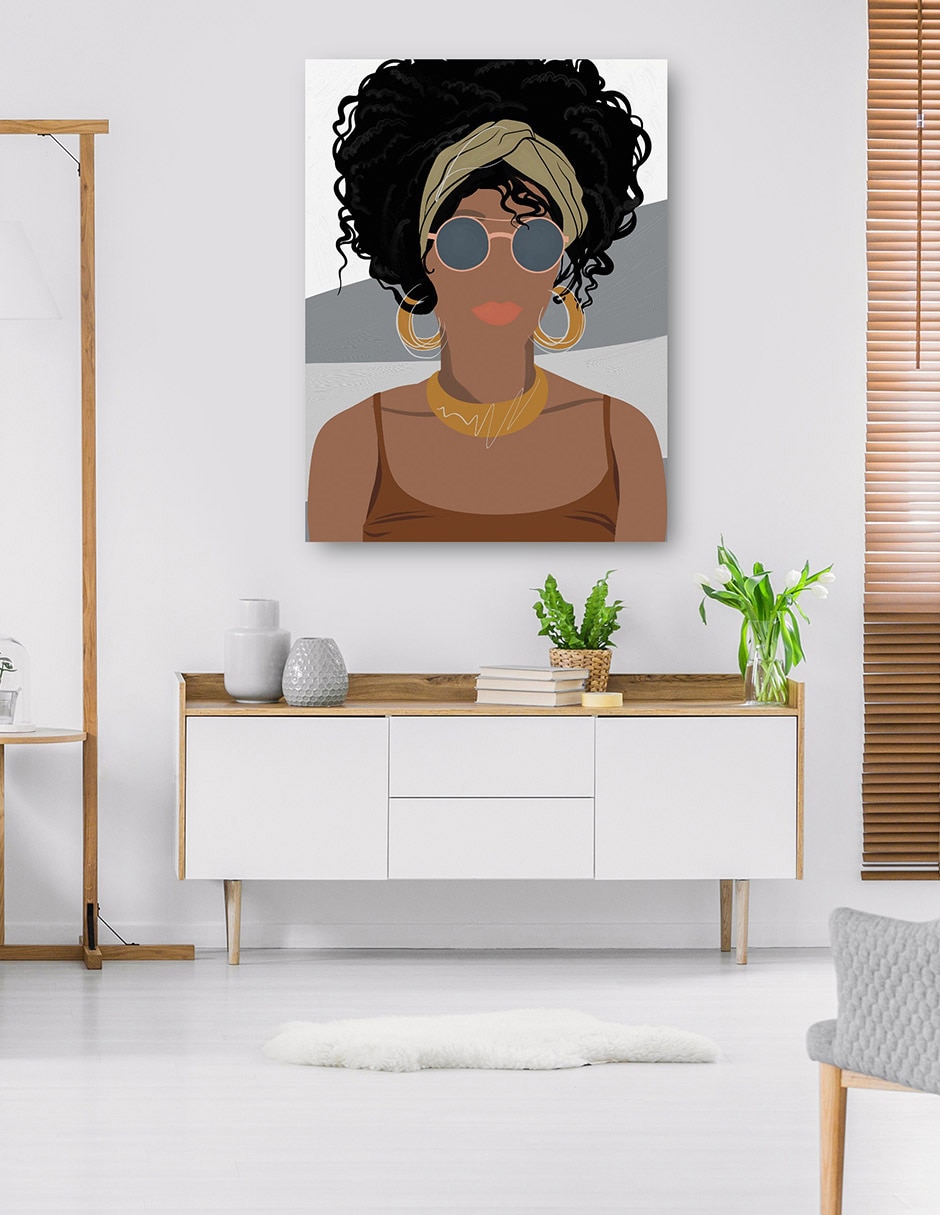 Cuadro decorativo Paz técnica mixta Gente 4