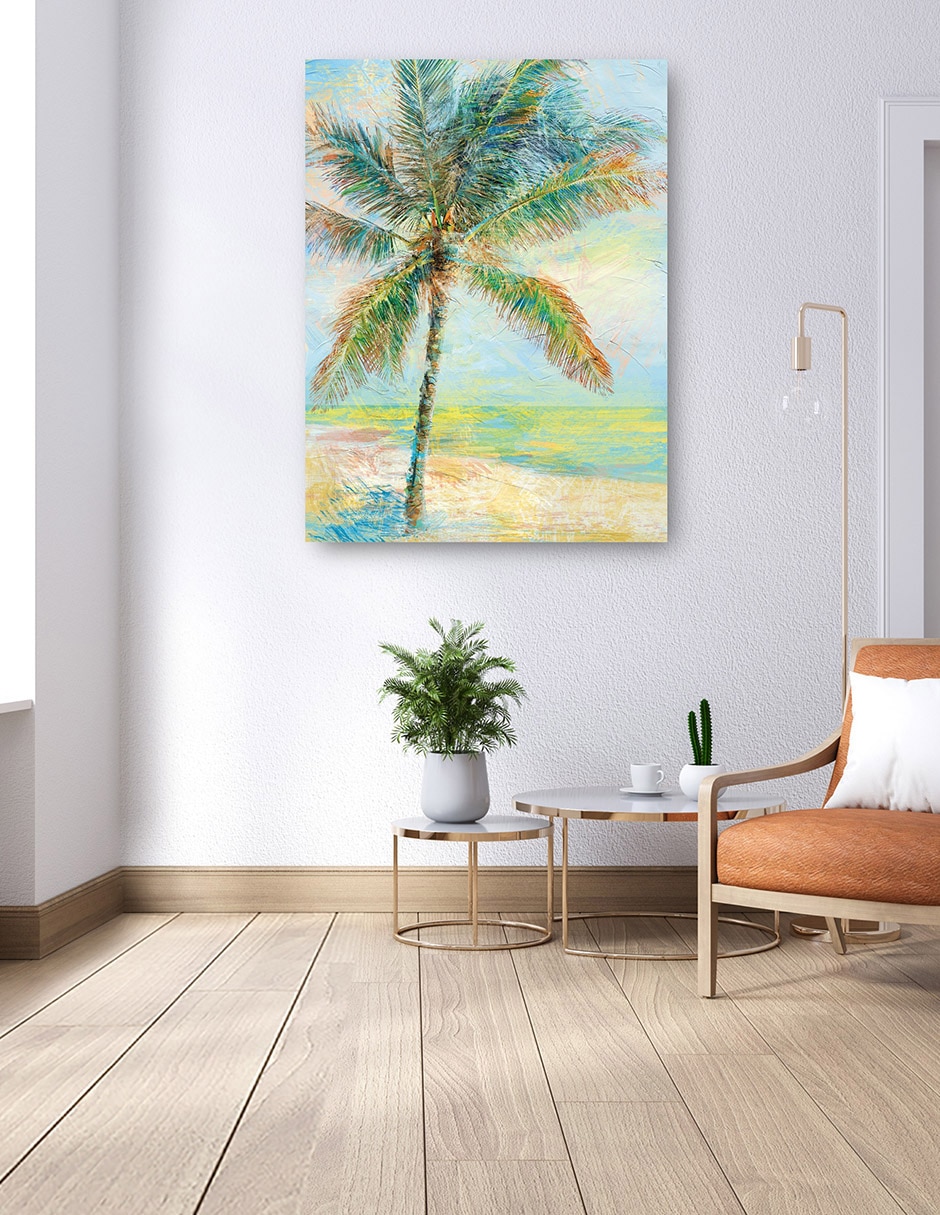 Cuadro decorativo Palma De Carnaval técnica mixta Verano 4