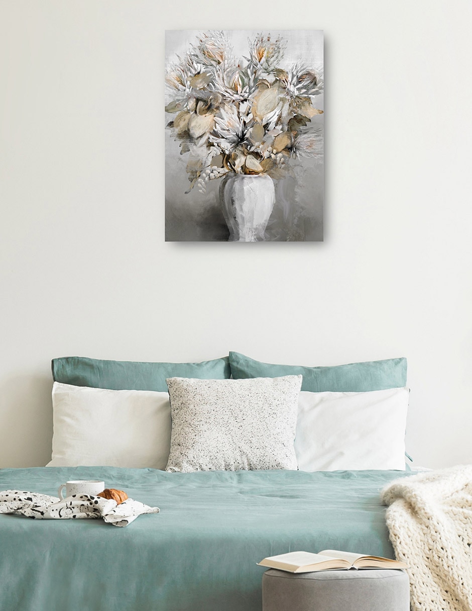 Cuadro decorativo Preciosos Susurros II técnica mixta Floreros 7