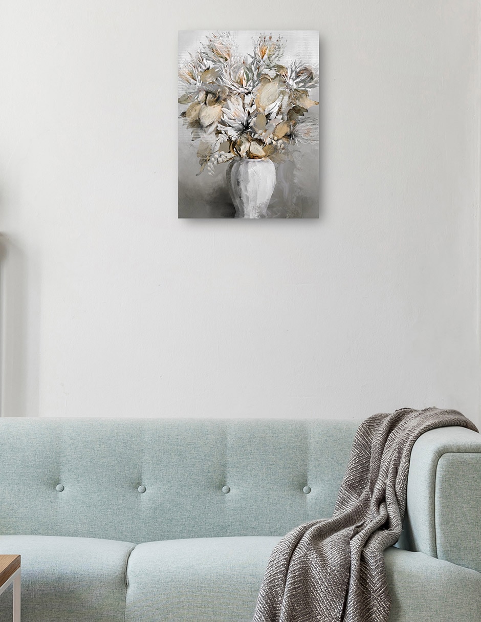 Cuadro decorativo Preciosos Susurros II técnica mixta Floreros 8