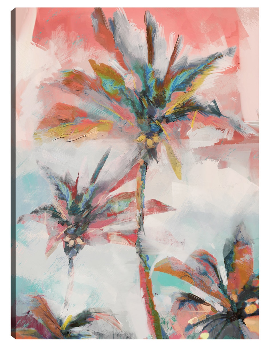 Cuadro decorativo Palma De Coral técnica mixta Costero