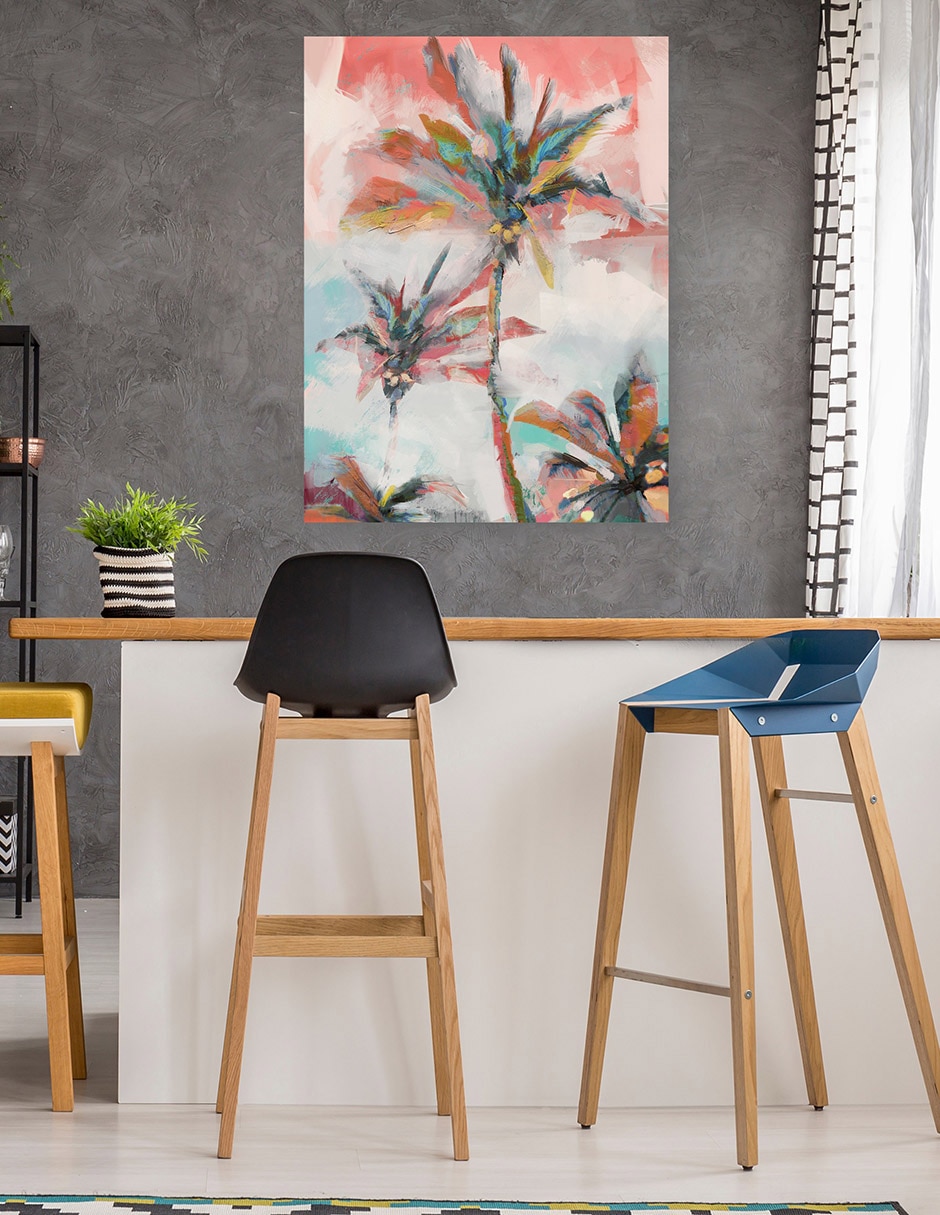 Cuadro decorativo Palma De Coral técnica mixta Costero 5