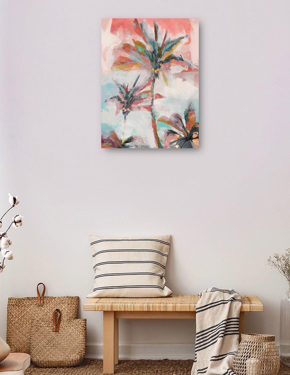 Cuadro decorativo Palma De Coral técnica mixta Costero 7