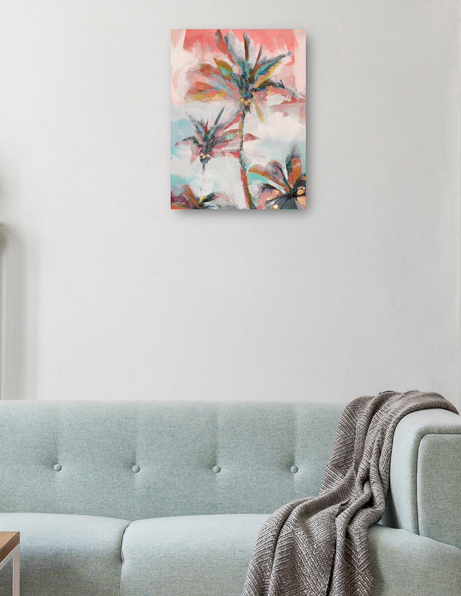 Cuadro decorativo Palma De Coral técnica mixta Costero 8