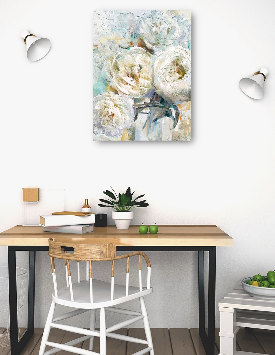 Cuadro decorativo Primavera De Peonía técnica mixta Floración 6