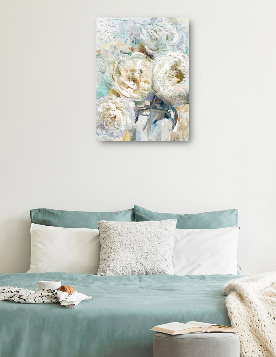 Cuadro decorativo Primavera De Peonía técnica mixta Floración 7