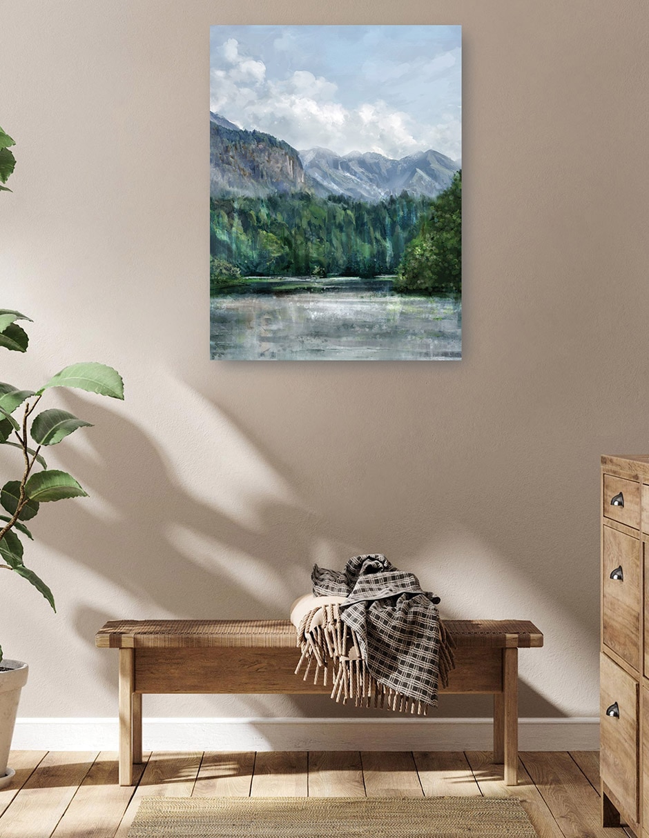 Cuadro decorativo Retiro Del Lago técnica mixta Lagos 5