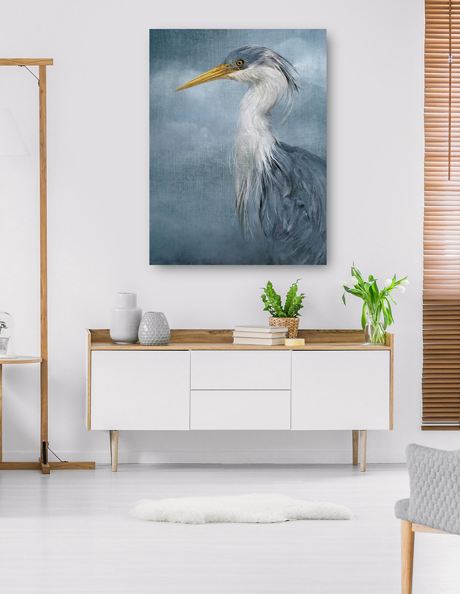 Cuadro decorativo técnica mixta Aves Silvestres 4