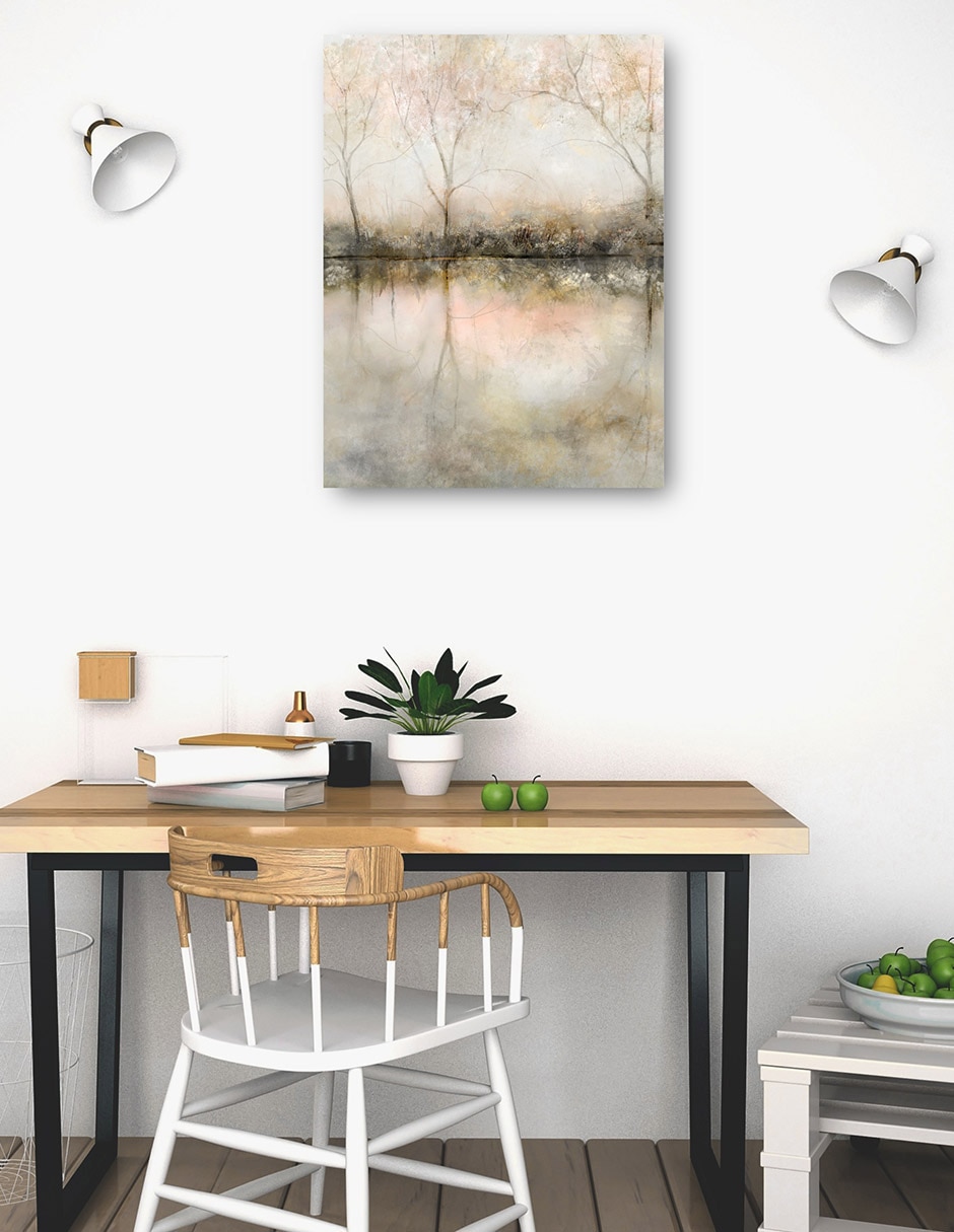 Cuadro decorativo Reflexión Del Amanecer técnica mixta Lagos 6