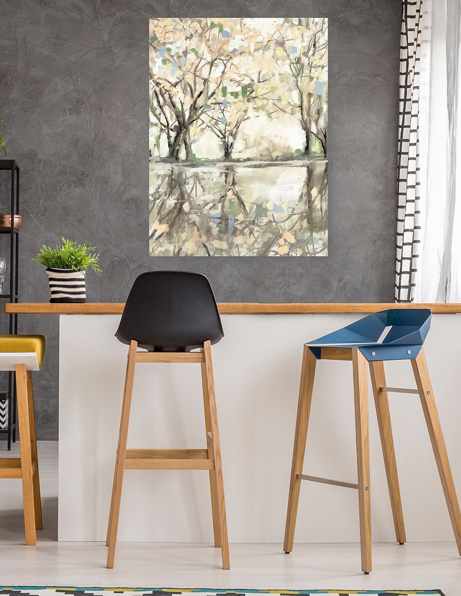 Cuadro decorativo Reflexiones De Flor De Salvia técnica mixta Lagos 5