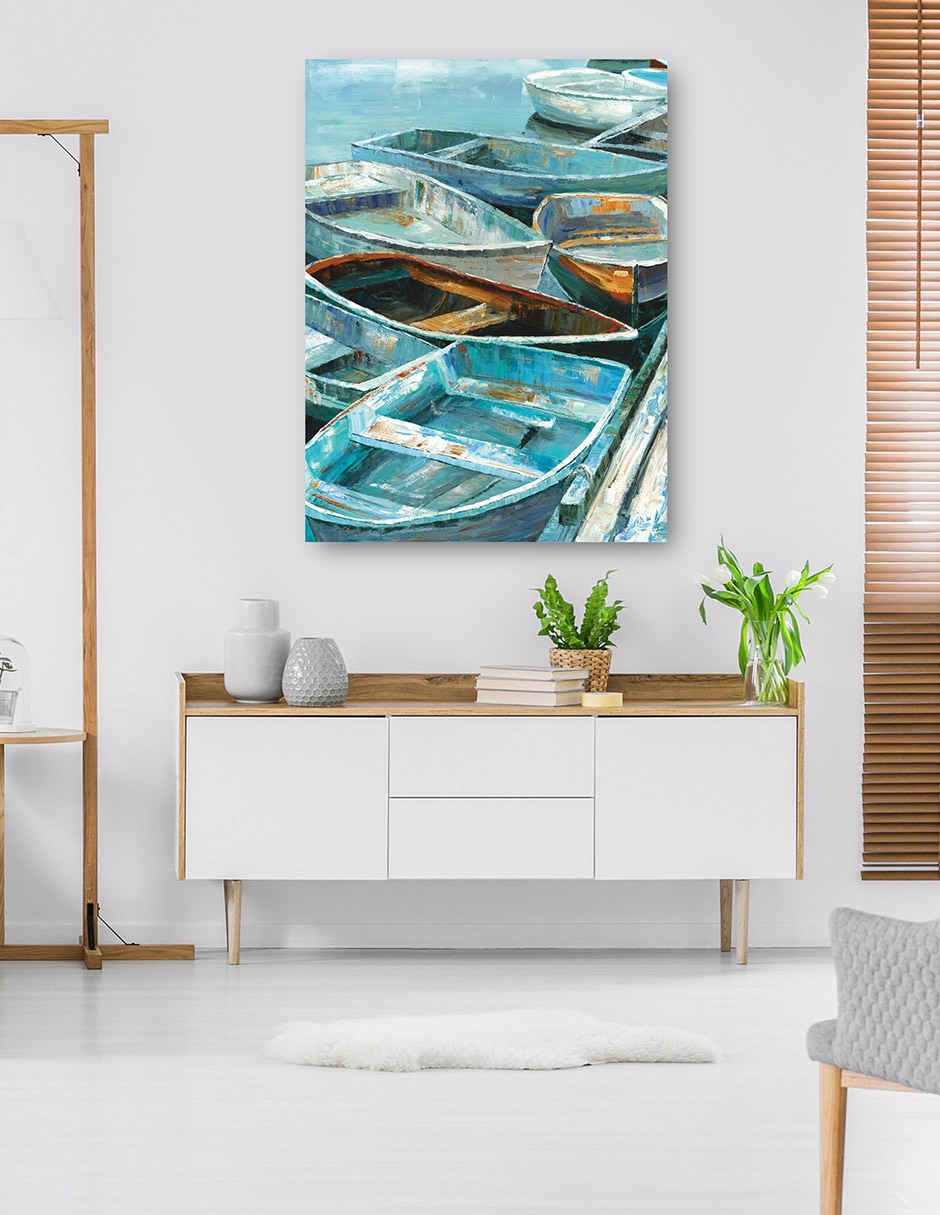 Cuadro decorativo Remo I técnica mixta Costero 4
