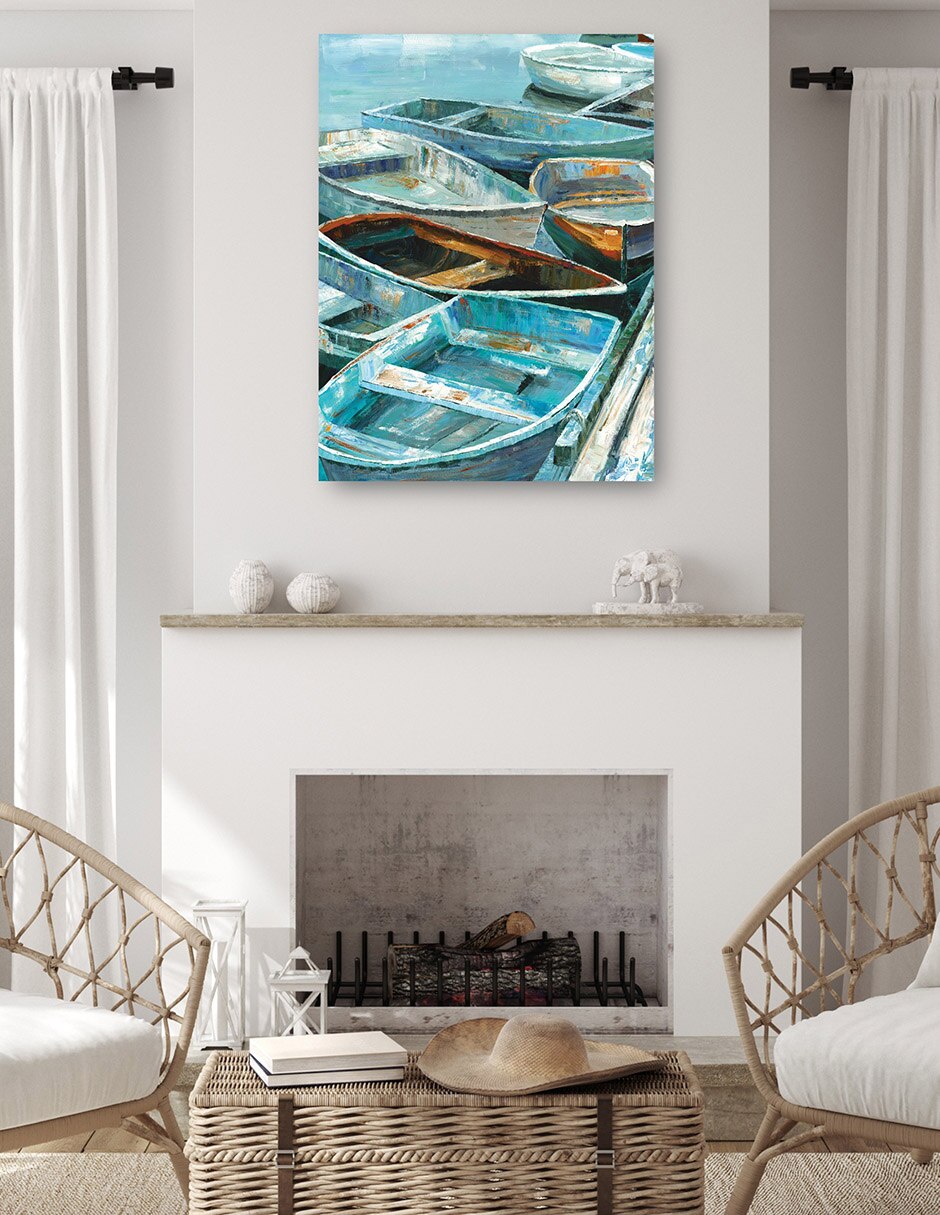 Cuadro decorativo Remo I técnica mixta Costero 6