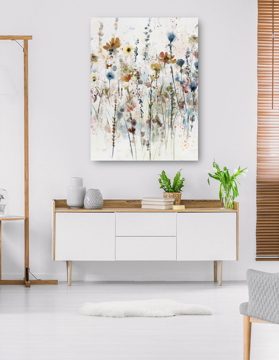 Cuadro decorativo Flores Silvestres En Acuarela I técnica mixta Primavera 4
