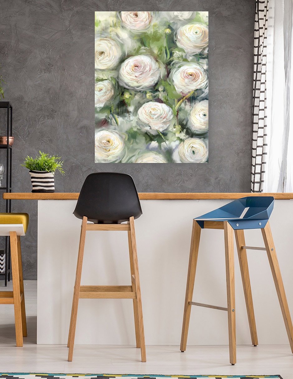 Cuadro decorativo Ranúnculo I técnica mixta Floración 5