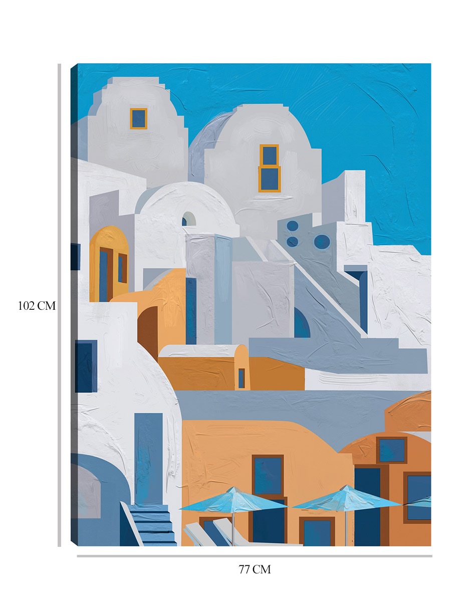 Cuadro decorativo Santorini I técnica mixta Arquitectura 9