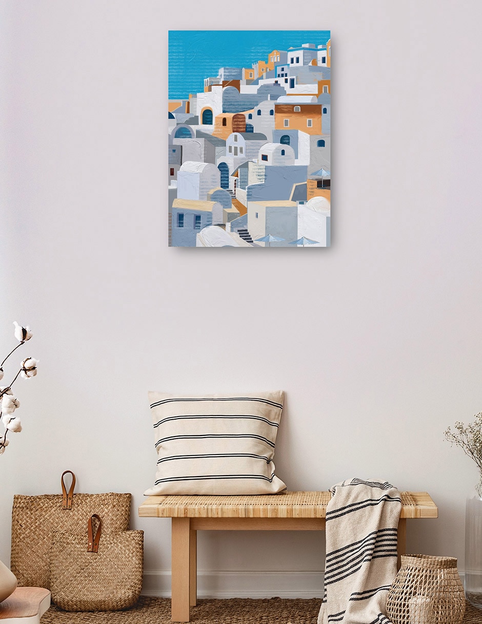 Cuadro decorativo Santorini II técnica mixta Arquitectura 7