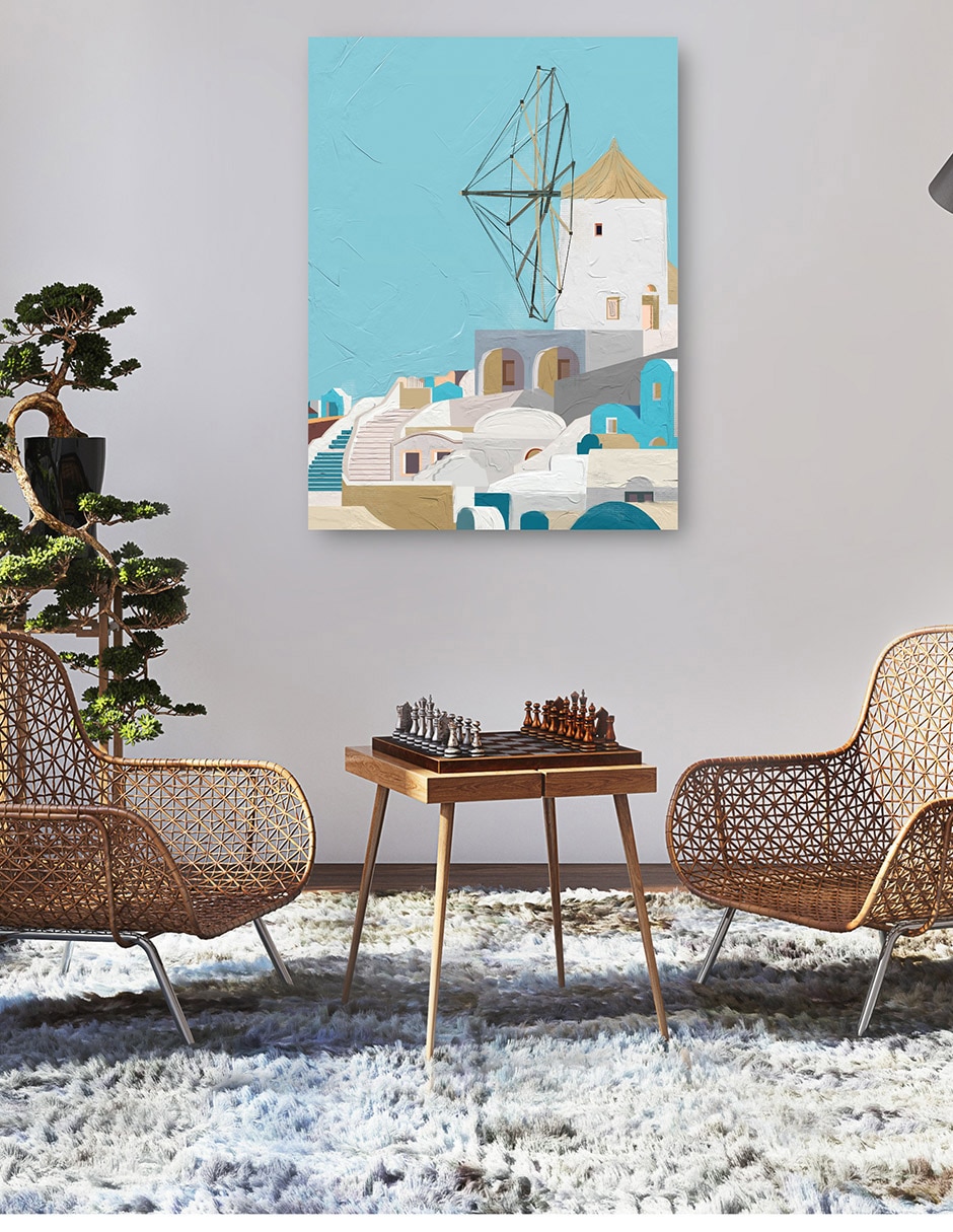 Cuadro decorativo Santorini III técnica mixta Arquitectura 5