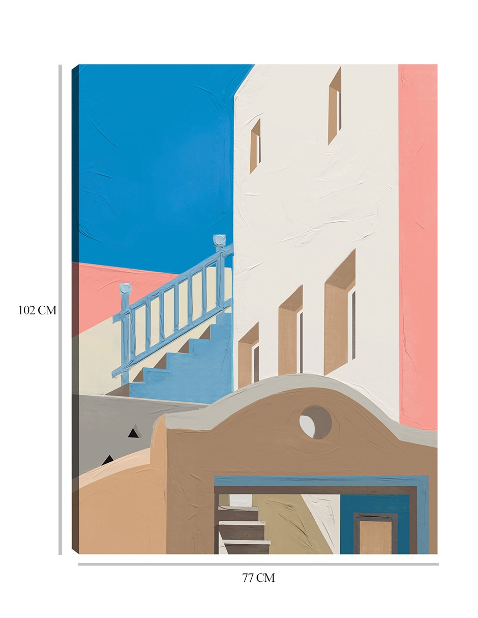 Cuadro decorativo Santorini IV técnica mixta Arquitectura 9