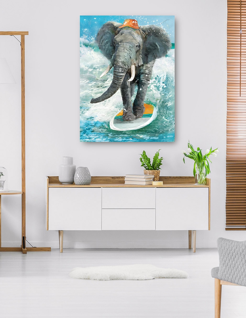 Cuadro decorativo Safari De Surf técnica mixta Diversión 4