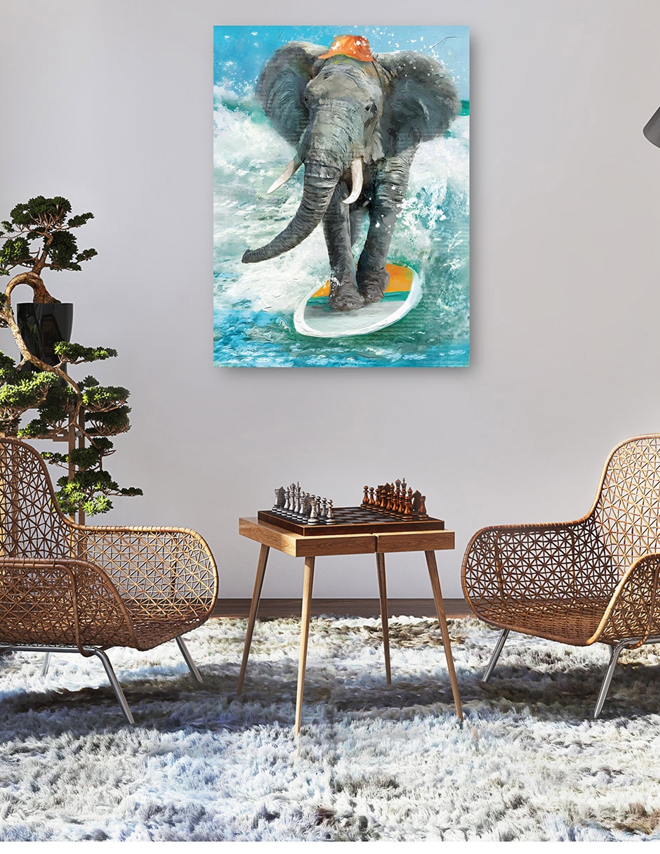 Cuadro decorativo Safari De Surf técnica mixta Diversión 5