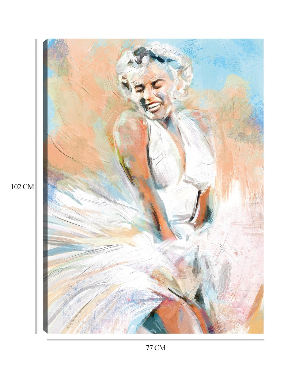 Cuadro decorativo Momento Marilyn técnica mixta Famosos 9