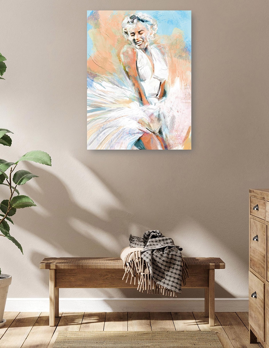 Cuadro decorativo Momento Marilyn técnica mixta Famosos 5
