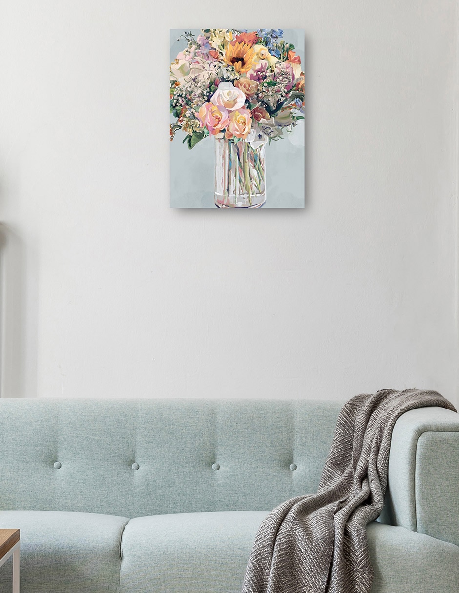 Cuadro decorativo Mazo Di Fiori técnica mixta Floreros 8